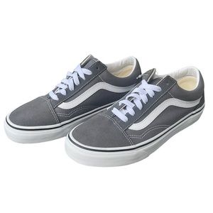 NWOT Vans Old Skool Low, Pewter/White, Men’s 6 Women’s 7.5